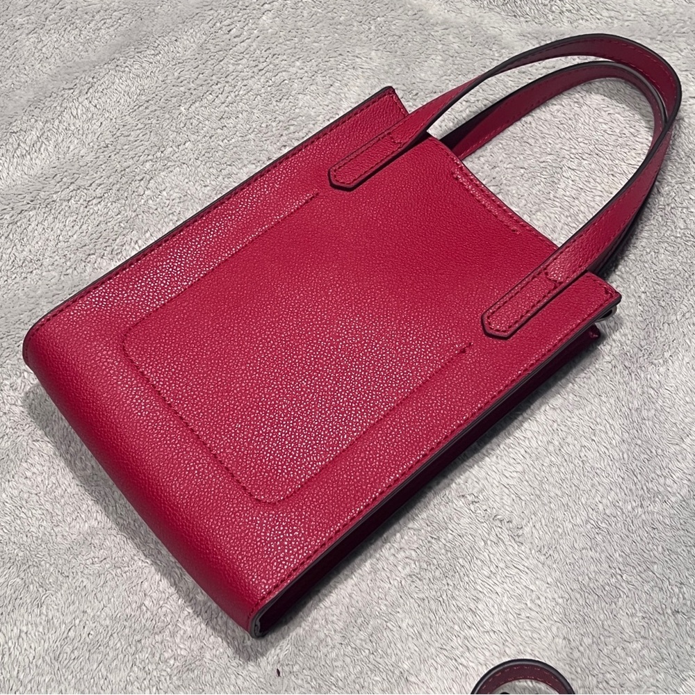 NWOT ESQUIRE Red Mini Tote - Picture 4 of 16